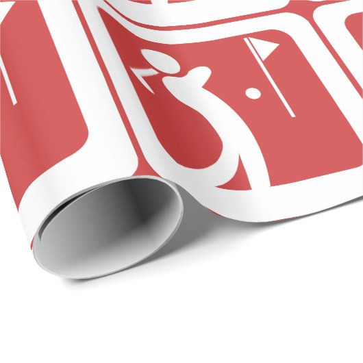 Essen Sleep Golf Geschenkpapier (Rolleneckpunkt)