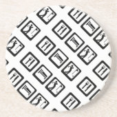 Essen Sleep Golf Getränkeuntersetzer (Vorne)