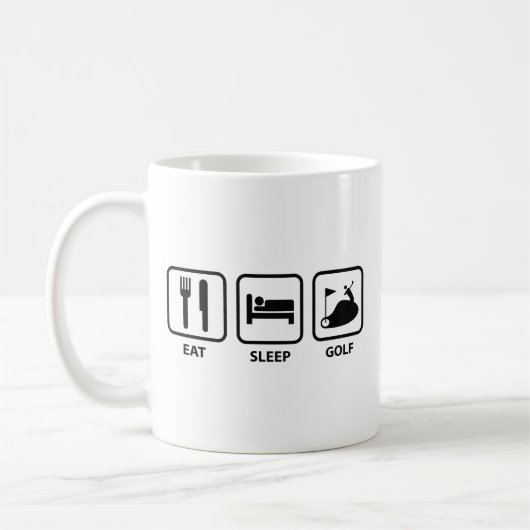 Essen Sleep Golf Kaffee Tasse (Links)