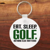 Essen Sleep Golf - nichts anderes ist wichtig! Schlüsselanhänger (Vorderseite)