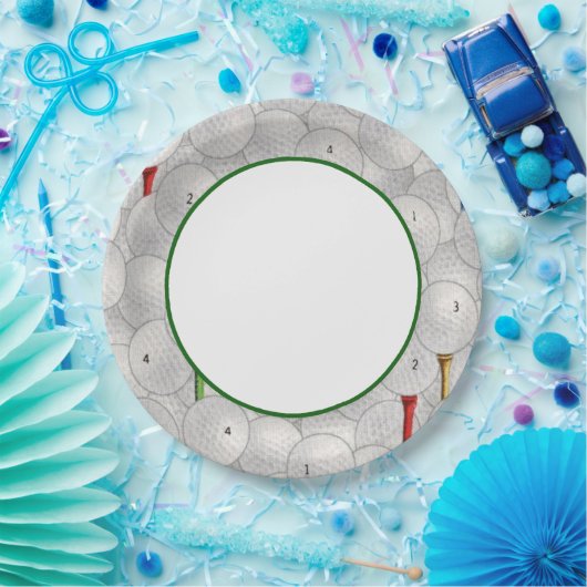 Essen Sleep Golf Pappteller (Party)