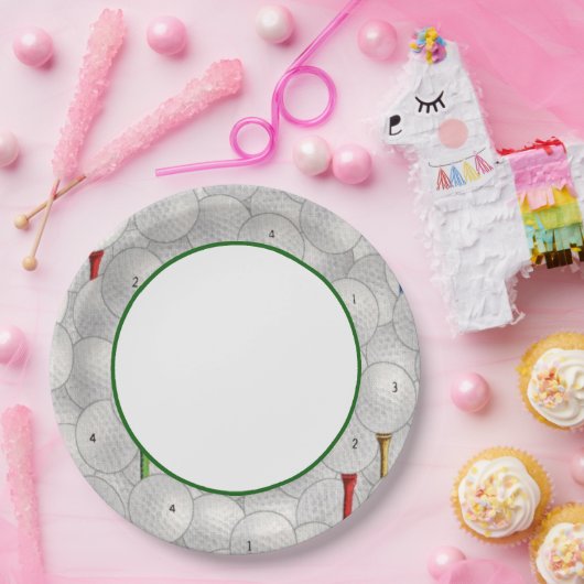 Essen Sleep Golf Pappteller (Party)