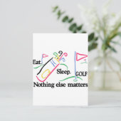 Essen Sleep Golf Postkarte (Stehend Vorderseite)