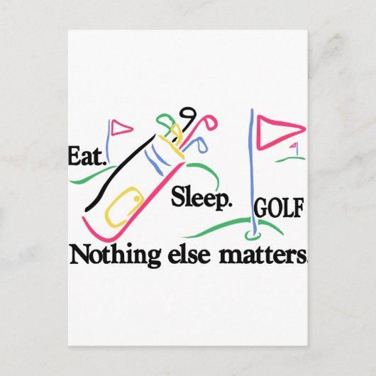 Essen Sleep Golf Postkarte (Vorderseite)