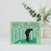 Essen Sleep Golf Postkarte (Stehend Vorderseite)