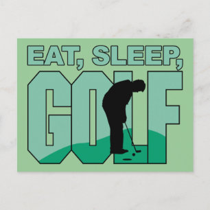 Essen Sleep Golf Postkarte