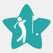 Essen Sleep Golf Stern-Aufkleber (Vorderseite)