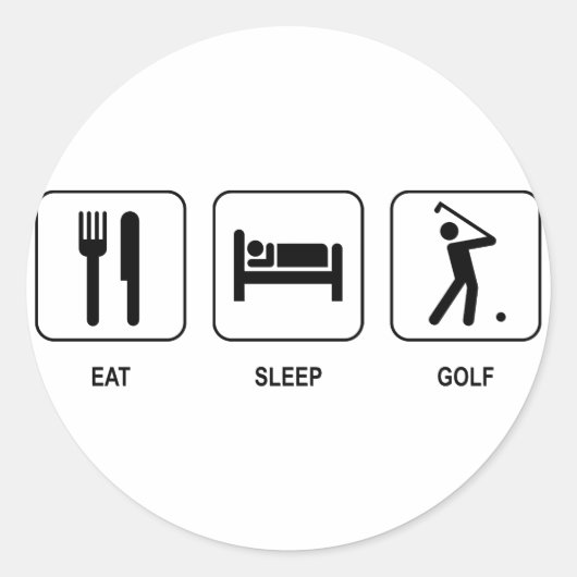 Essen Sleep Golf Sticker (Vorderseite)