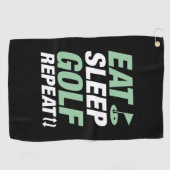 Essen Sleep Golf Wiederholung Golfhandtuch (Horizontal)