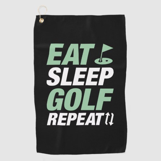 Essen Sleep Golf Wiederholung Golfhandtuch (Vorderseite)