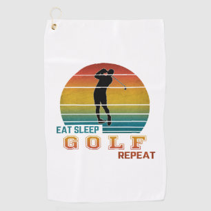 Essen Sleep Golf Wiederholung Golfhandtuch