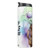 Essen Sleep Golf Wiederholung Grafik Thermosbecher (Nach rechts gedreht)