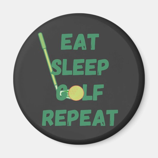 Essen Sleep Golf Wiederholung Magnet (Vorne)