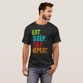 Essen Sleep Golf Wiederholung T-Shirt (Vorne ganz)