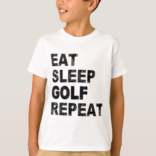Essen Sleep Golf Wiederholung T-Shirt (Vorderseite)