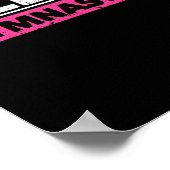 Essen Sleep Gymnastik Wiederholen Funny Gymnast Poster (Ecke)