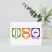 Essen Sleep High Jump Postkarte (Stehend Vorderseite)