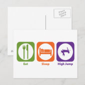 Essen Sleep High Jump Postkarte (Vorne/Hinten)