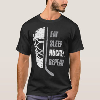 Essen Sleep Hockey Wiederholung Weihnachten für Te T-Shirt