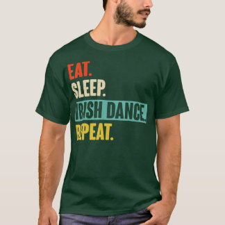 Essen Sleep Irish Dance Wiederholung Retro Vintag T-Shirt