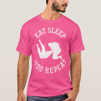 Essen Sleep Judo Wiederholung Funny Judo Beruflich T-Shirt