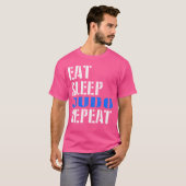 Essen Sleep Judo Wiederholung T-Shirt (Vorne ganz)