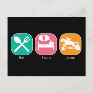 Essen Sleep Jump Postkarte