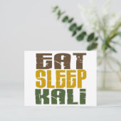 Essen Sleep Kali 1 Postkarte (Stehend Vorderseite)