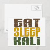 Essen Sleep Kali 1 Postkarte (Vorne/Hinten)