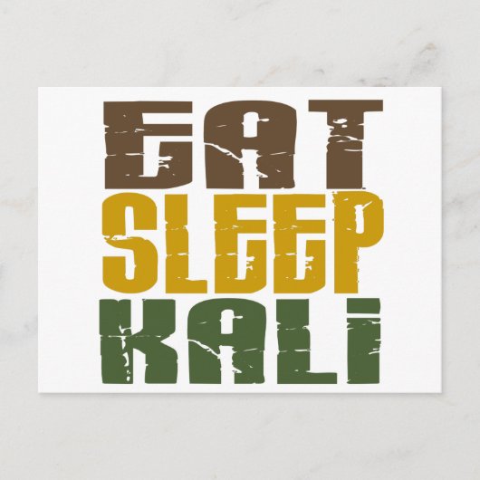 Essen Sleep Kali 1 Postkarte (Vorderseite)