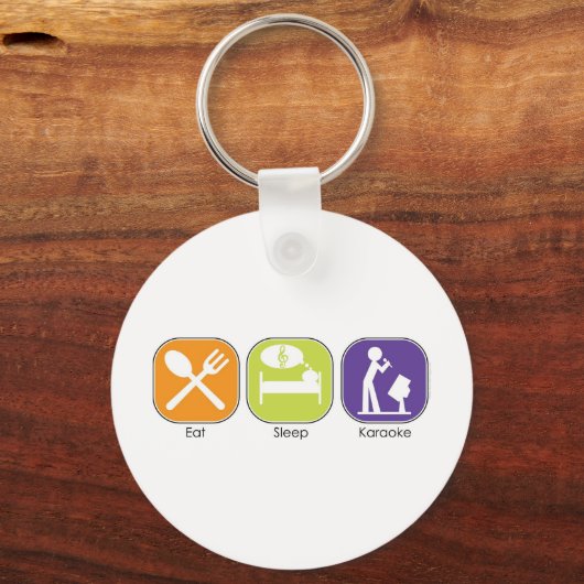 Essen Sleep Karaoke Schlüsselanhänger (Vorderseite)