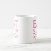 Essen Sleep Kpop | Music Fan Gift lila Kaffeetasse (Mittel)