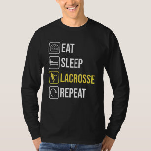 Essen Sleep Lacrosse Wiederholung Frauen Männer Te T-Shirt