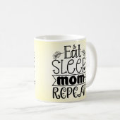 Essen Sleep Mama Wiederholen Kaffee Tasse (VorderseiteRechts)