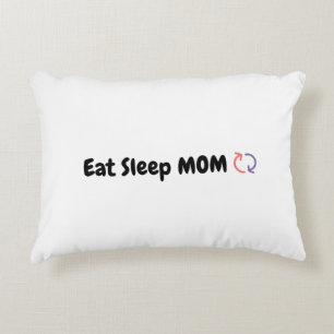 Essen Sleep Mama Wiederholen Mütter Liebe Dekokissen