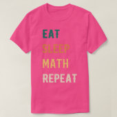 Essen Sleep Math Wiederholen T-Shirt (Design vorne)