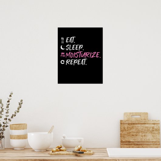 Essen Sleep Moisturize Skin Lover Esse Poster (Küche)