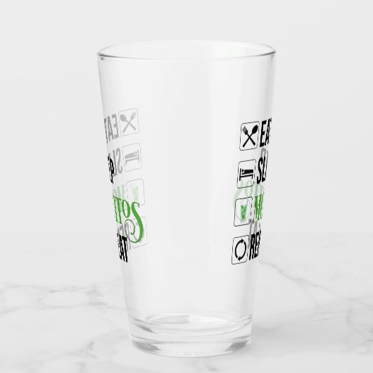 Essen Sleep Mojitos Wiederholung Glas (Links)