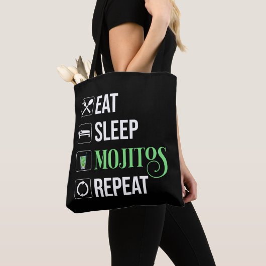 Essen Sleep Mojitos Wiederholung Tasche (Von Nahem)