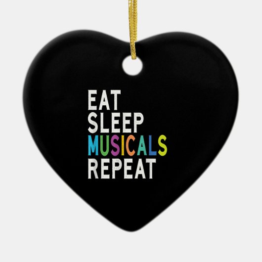 Essen Sleep Musicals Wiederholung, Broadway Schaus Keramik Ornament (Vorne)