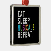 Essen Sleep Musicals Wiederholung, Broadway Schaus Ornament Aus Metall (Rechts)
