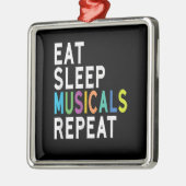 Essen Sleep Musicals Wiederholung, Broadway Schaus Ornament Aus Metall (Links)