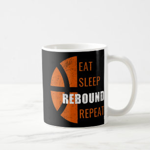 Essen Sleep Neustart wiederholen Spaß Basketball M Kaffeetasse