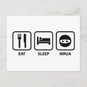 Essen Sleep Ninja Postkarte (Vorderseite)