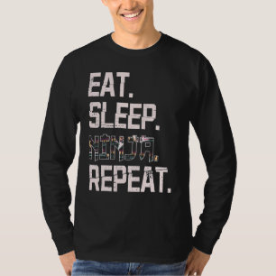 Essen Sleep Ninja Wiederholung Japan Shinobi für N T-Shirt