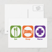 Essen Sleep Nurse Postkarte (Vorne/Hinten)