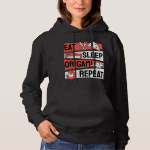 Essen Sleep Origami Wiederholung Papierfaltkunst Hoodie