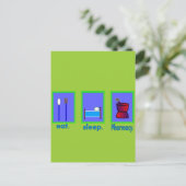 Essen Sleep Pharmacy Apotheker Geschenke Postkarte (Stehend Vorderseite)