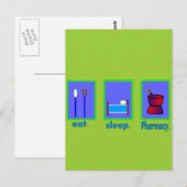 Essen Sleep Pharmacy Apotheker Geschenke Postkarte (Vorne/Hinten)
