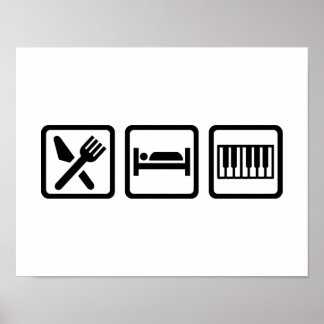 Essen Sleep Piano Poster